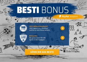 Besti Bonus von Bet3000: 100 Euro für alle Neukunden
